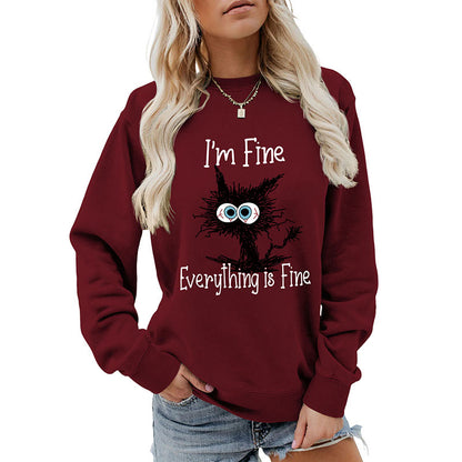 Plus Size Black Cat Sweatshirt - image 17