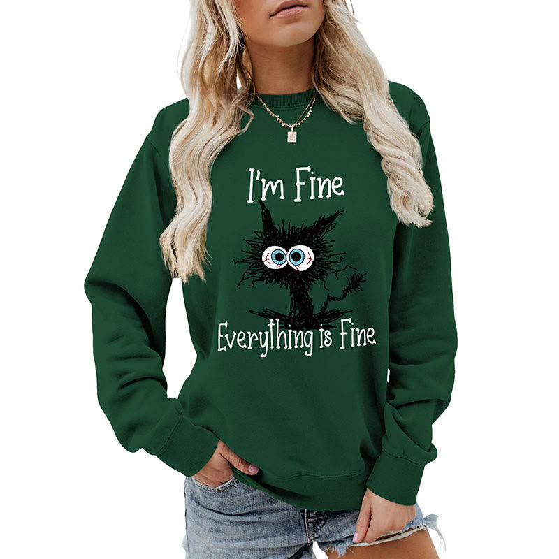 Plus Size Black Cat Sweatshirt - image 15