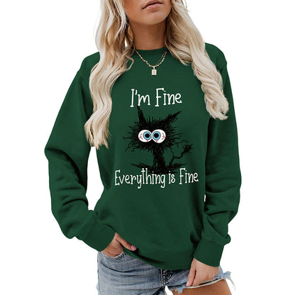Plus Size Black Cat Sweatshirt - image 15