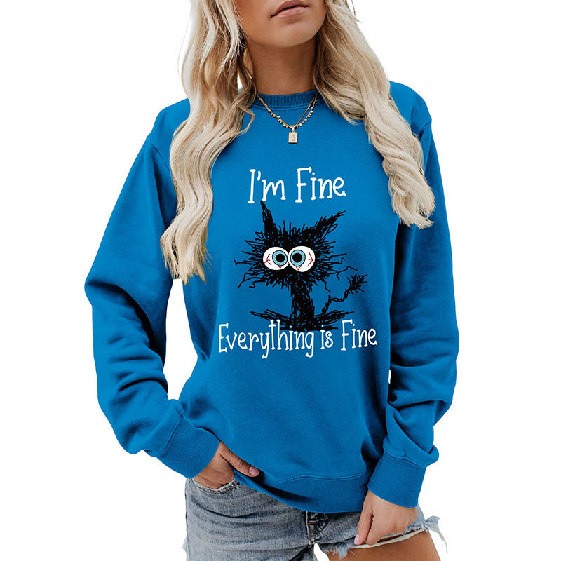 Plus Size Black Cat Sweatshirt - image 18