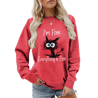 Plus Size Black Cat Sweatshirt - image 20