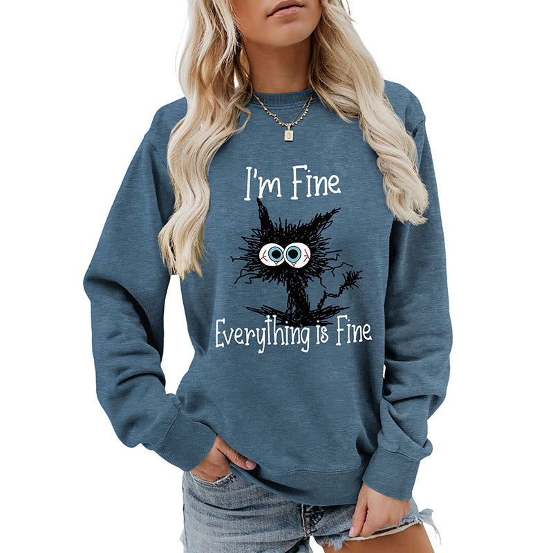 Plus Size Black Cat Sweatshirt - image 19