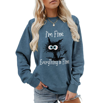 Plus Size Black Cat Sweatshirt - image 19