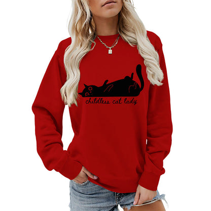Plus Size Cute Cat Sweatshirt - image 18