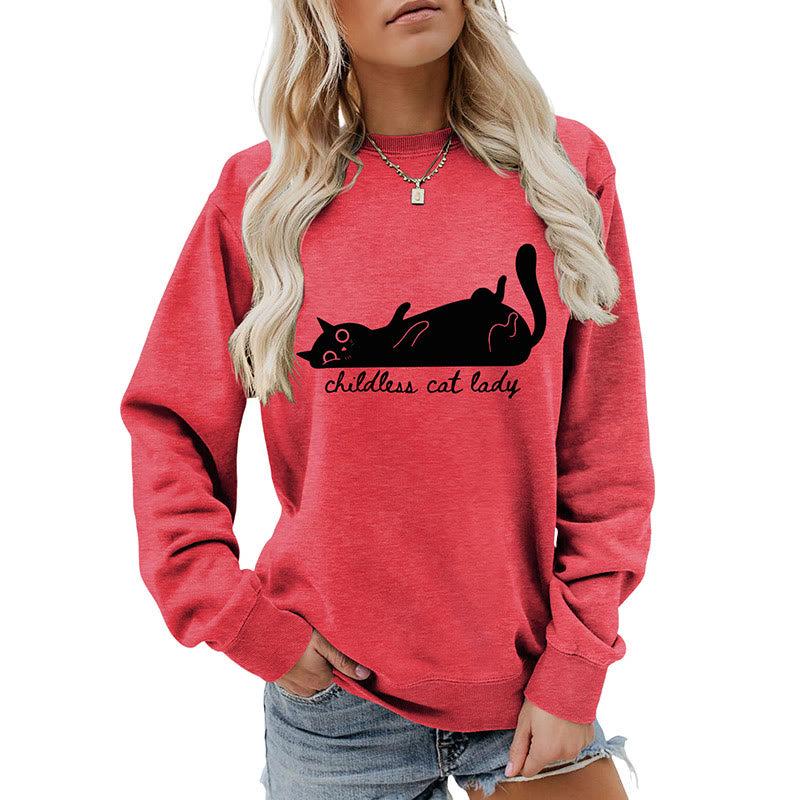 Plus Size Cute Cat Sweatshirt - image 25