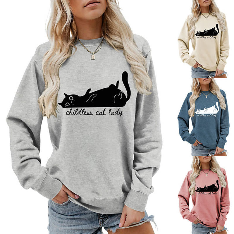 Plus Size Cute Cat Sweatshirt - image 2