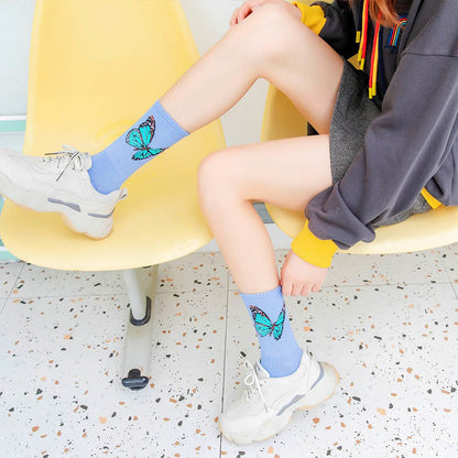 Butterfly Crew Socks(6 Pairs) - image 4