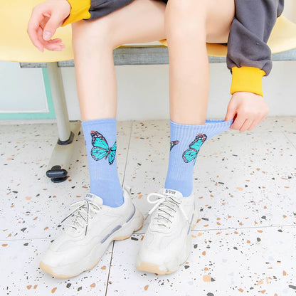 Butterfly Crew Socks(6 Pairs) - image 3