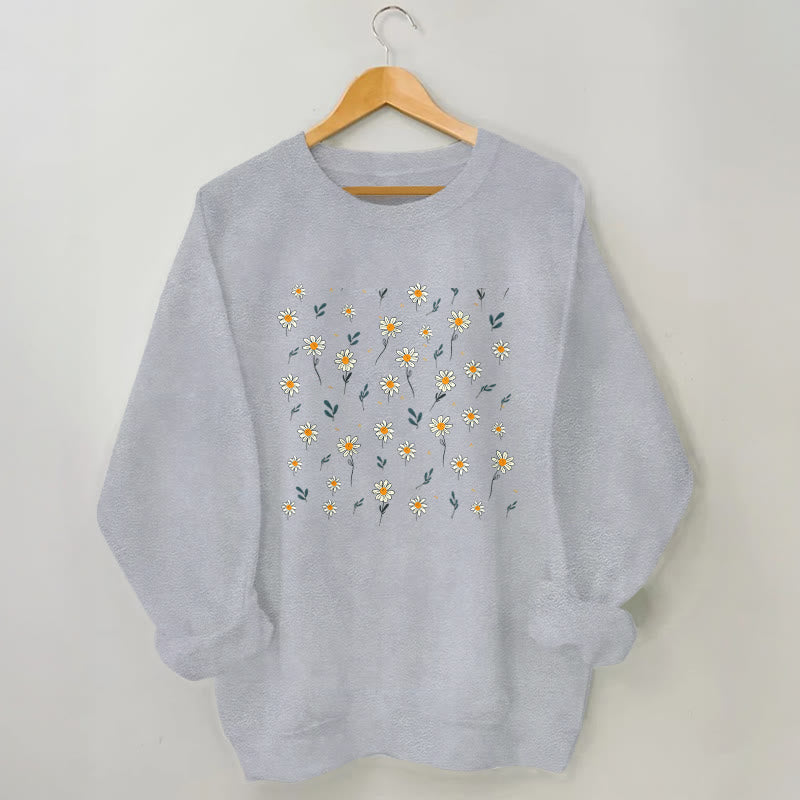 Plus Size Daisy Sweatshirt - Grey - 3XL - image 1