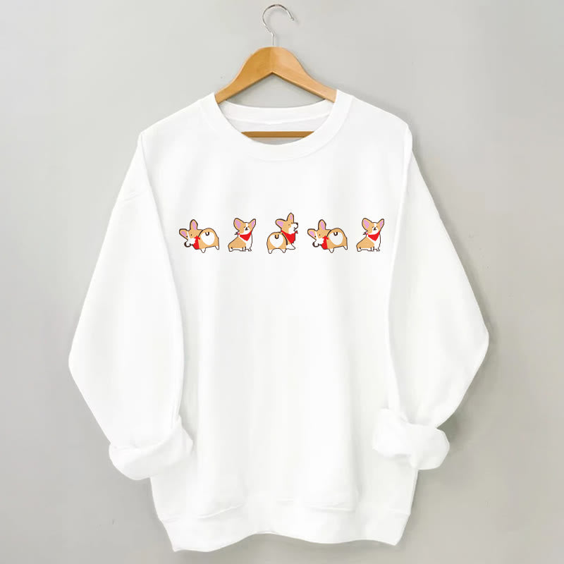 Plus Size Corgi Sweatshirt - White - 3XL - image 4