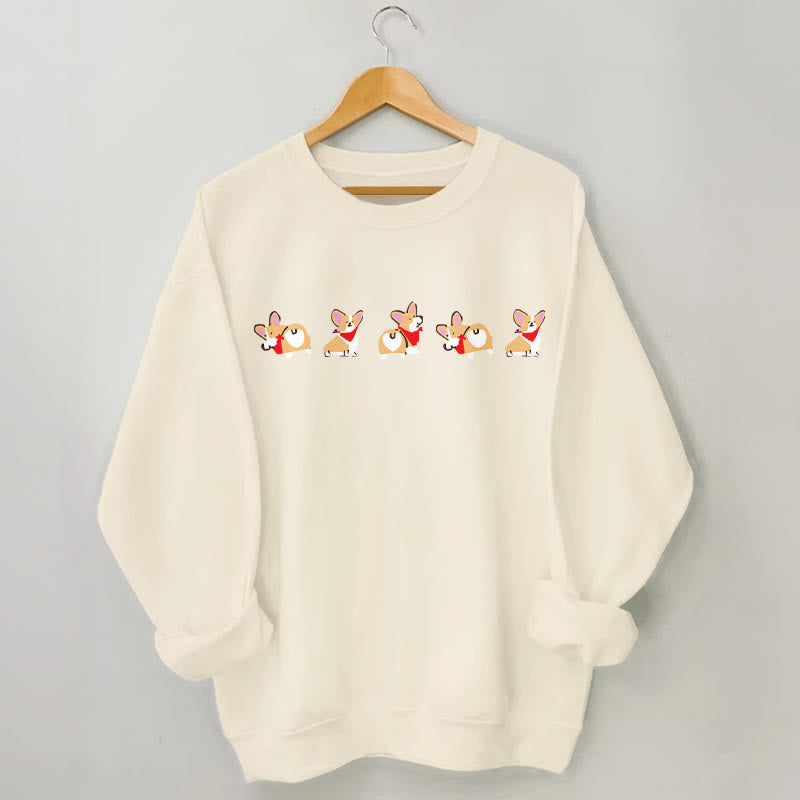 Plus Size Corgi Sweatshirt - Apricot - 3XL - image 1