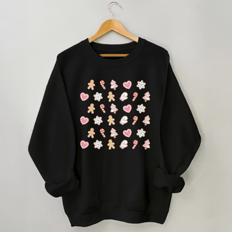 Plus Size Christmas Elements Sweatshirt - Black - 3XL - image 3