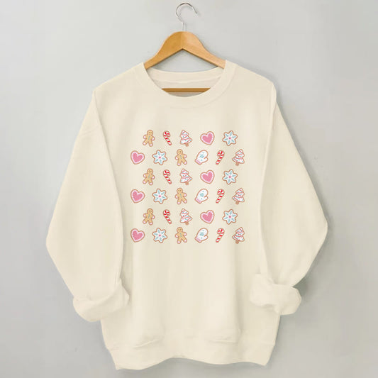 Plus Size Christmas Elements Sweatshirt - Apricot - 3XL - image 0