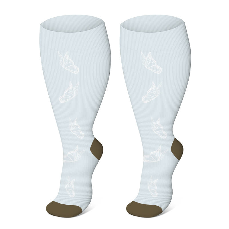 Plus Size Penguin Fox Compression Socks 2XL-7XL(3 Pairs) - image 5