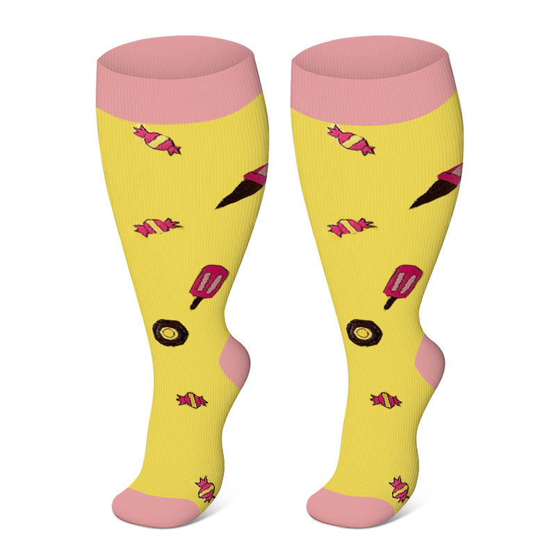 Plusock Plus Size Yellow Series Compression Socks 2XL-7XL - image 5