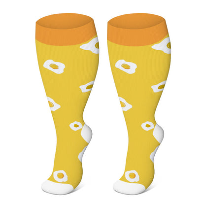 Plusock Plus Size Yellow Series Compression Socks 2XL-7XL(3 Pairs) - image 6