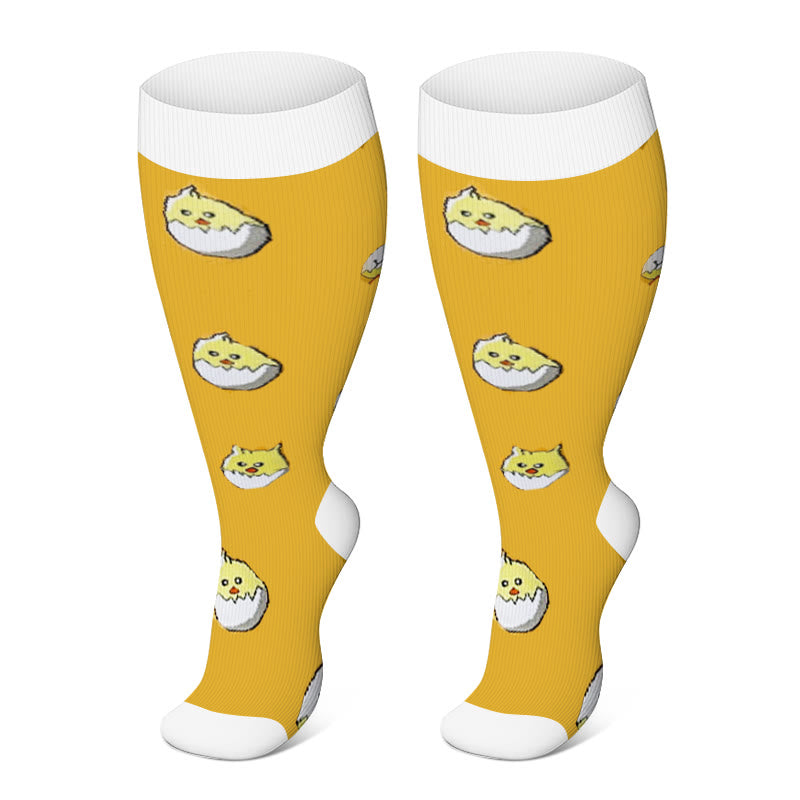 Plusock Plus Size Yellow Series Compression Socks 2XL-7XL - image 7