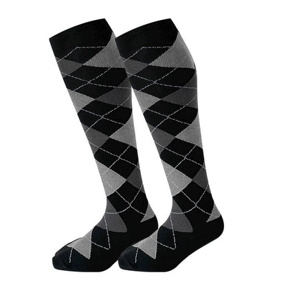 Plus Size Rhombus Compression Socks 2XL-7XL(3 Pairs) - Rhombus - 7XL - image 5