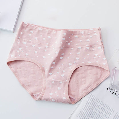 Plus Size Pink Love Heart Panty(5 Packs)
