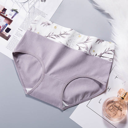 Flowers Panty(3 Packs) - Light Purple - 2XL - image 7