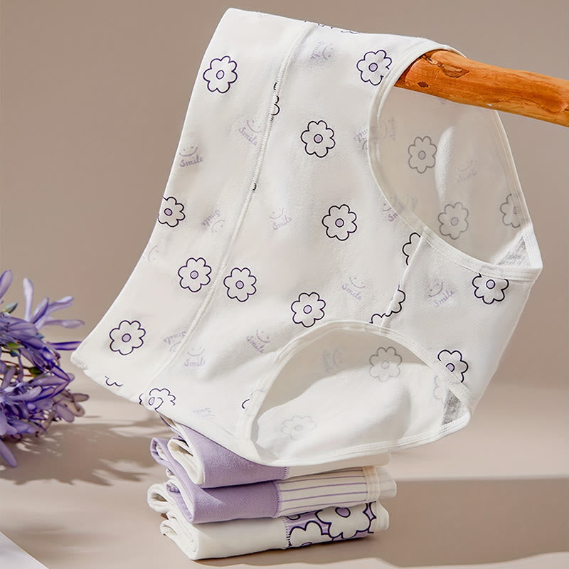 Smiley Flower Panty(4 Packs) - image 0
