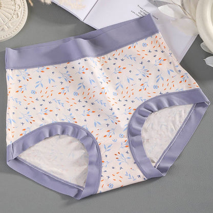 Plus Size Elegant Flowers Panty(4 Packs)
