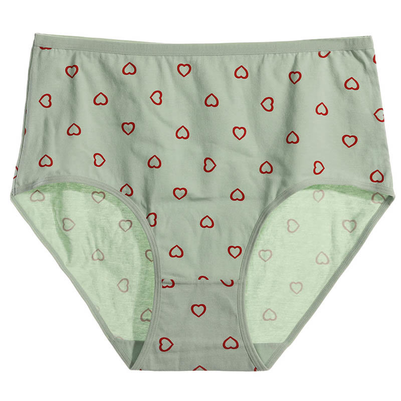 Red Heart Panty(3 Packs) - Green - 5XL - image 6