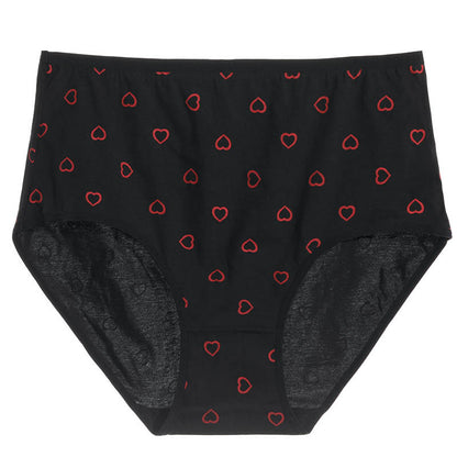 Red Heart Panty(3 Packs) - Black - 5XL - image 1