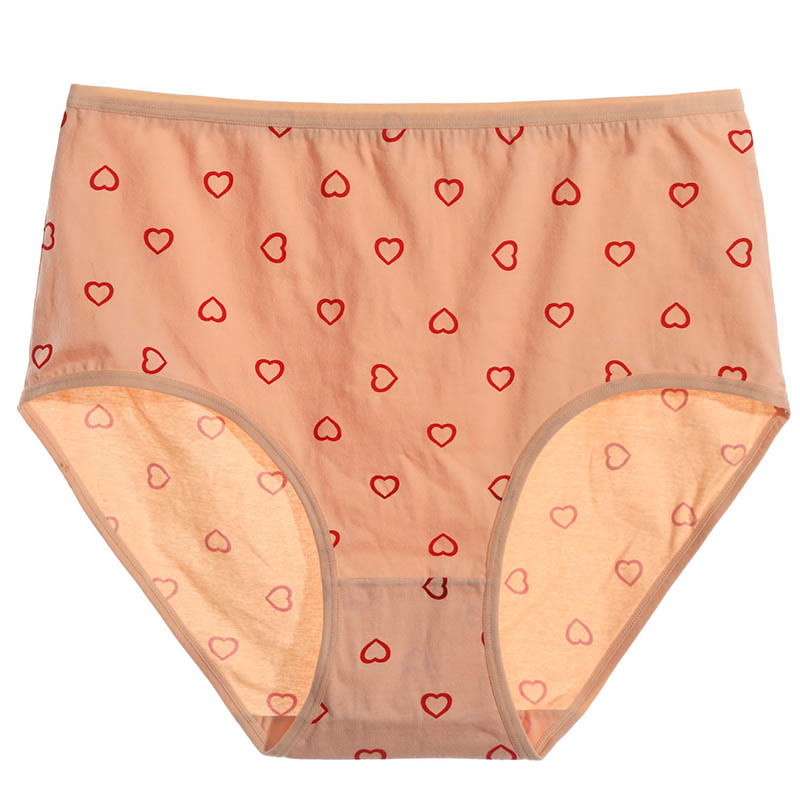 Red Heart Panty(3 Packs) - Apricot - 5XL - image 2