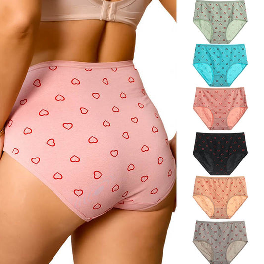 Plus Size Red Heart Panty(3 Packs)
