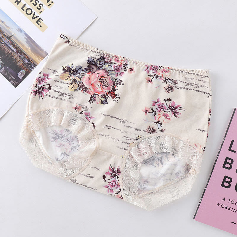 Lace Panty(4 Packs) - Nude - XL - image 16