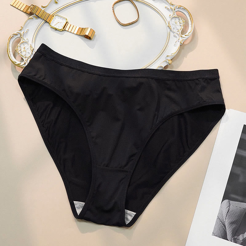 Threaded Waist Panty(5 Packs) - Black - 4XL - image 3
