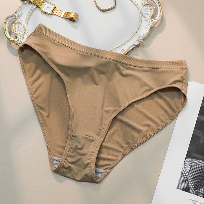 Threaded Waist Panty(5 Packs) - Khaki - 4XL - image 4