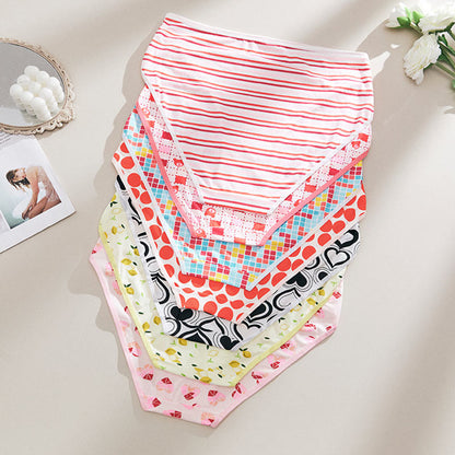 Plus Size Cute Pattern Panty(7 Packs)