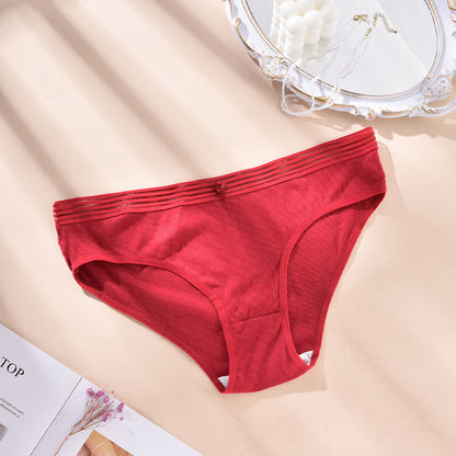 Bow Panty(5 Packs) - Red - 4XL - image 6