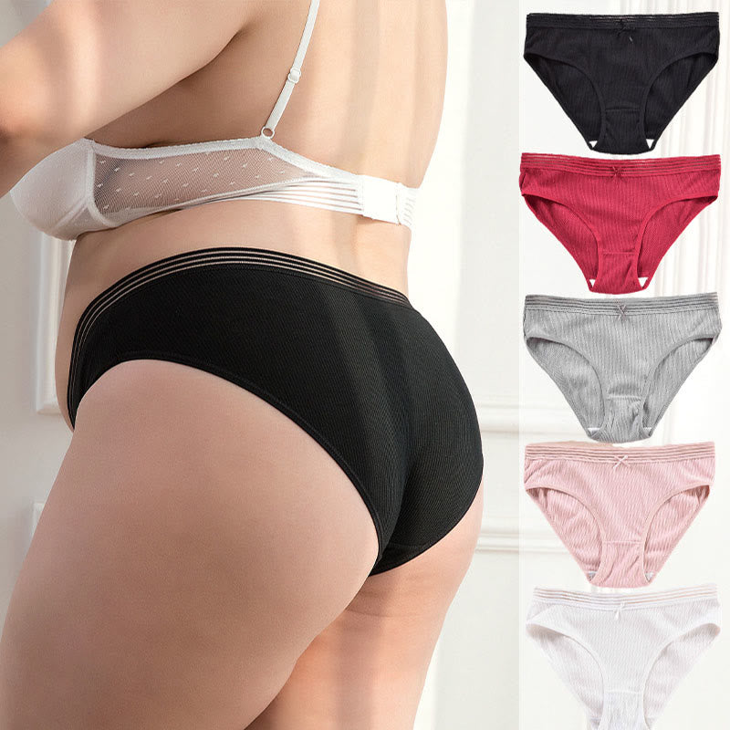 Bow Panty(5 Packs) - Multicolor - 4XL - image 0