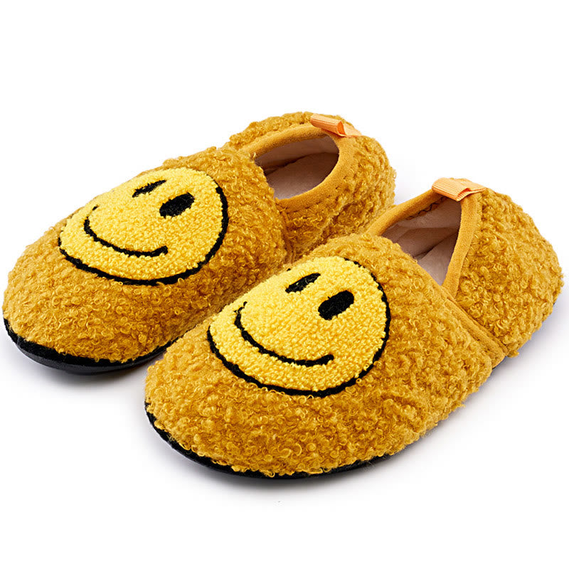 Plus Size Cute Smiling Face Slippers - Yellow - EU50-51(US15-16) - image 8