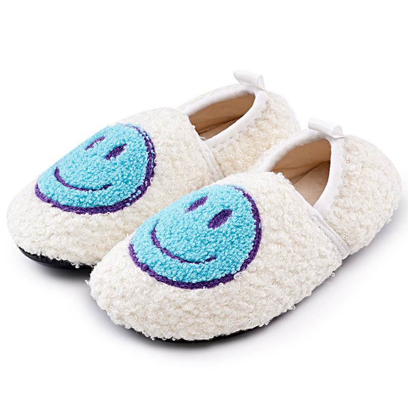 Plus Size Pink Smiley Face Slippers