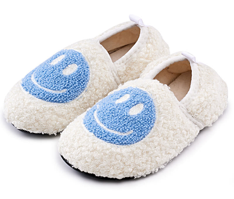Plus Size Pink Smiley Face Slippers - Blue - EU50-51(US15-16) - image 3