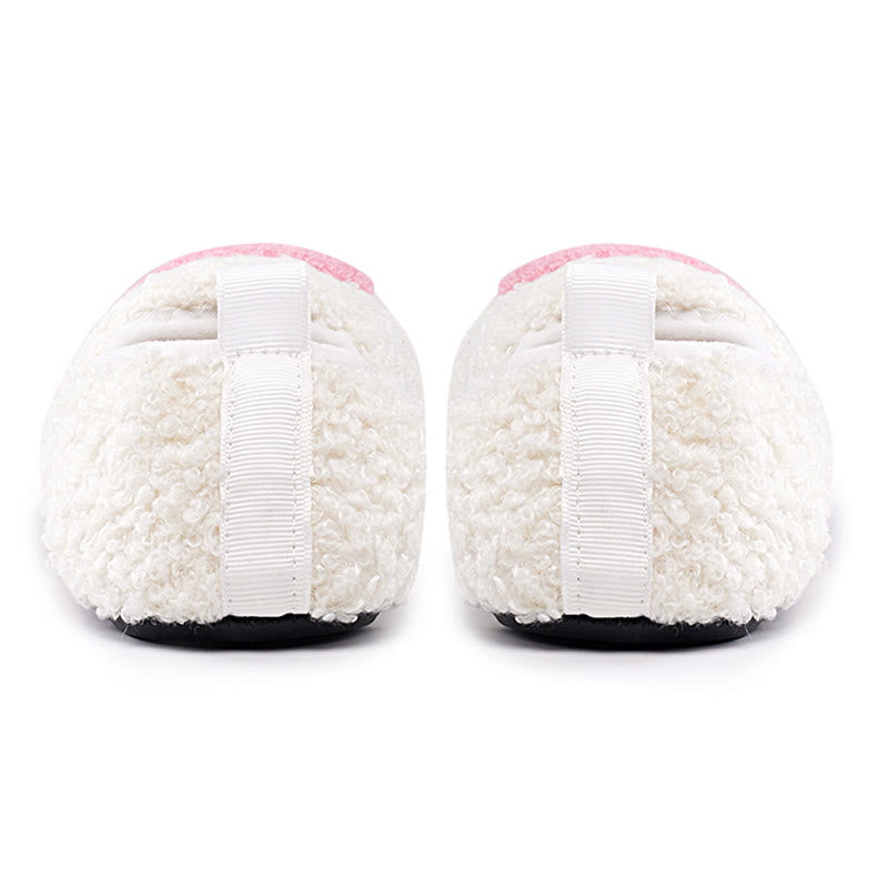 Plus Size Pink Smiley Face Slippers - image 2