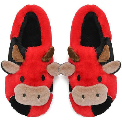 Plus Size Dairy Cow Slippers - Red - EU50-51(US15-16) - image 9