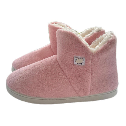 Plus Size High Top Thickening Slippers - Pink - EU44-45(US13-14) - image 4