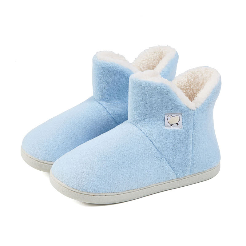 Plus Size High Top Thickening Slippers - Light Blue - EU44-45(US13-14) - image 3