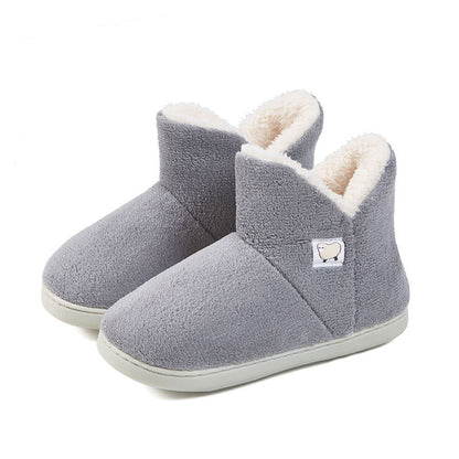 Plus Size High Top Thickening Slippers - Grey - EU44-45(US13-14) - image 8