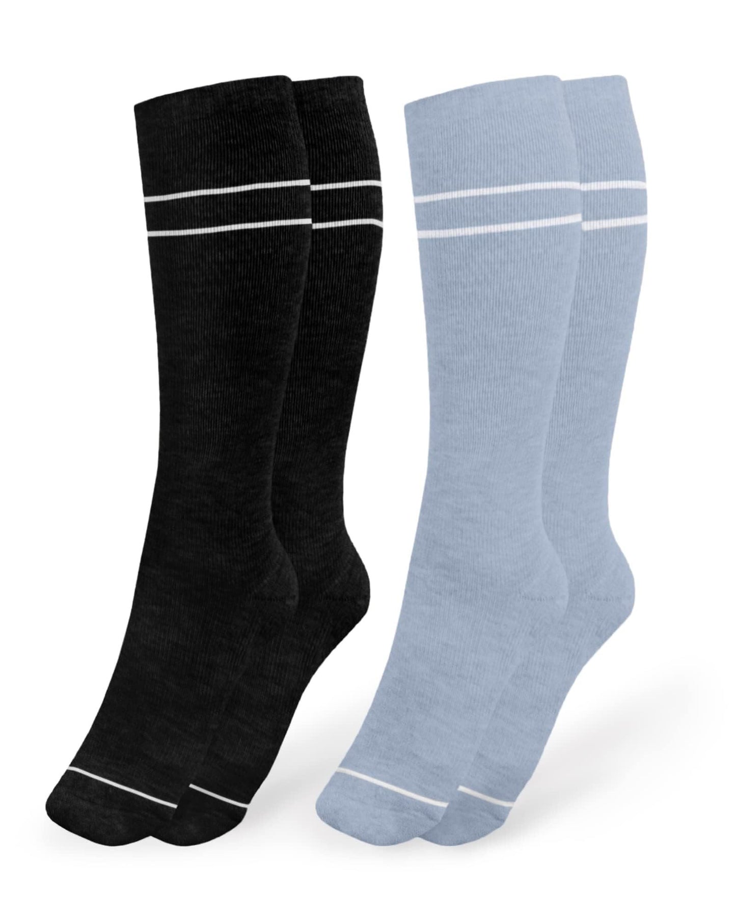 Soft Solid Color Compression Socks(6 Pairs)
