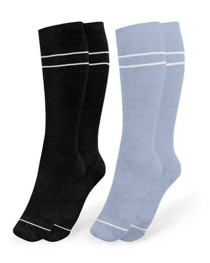 Soft Solid Color Compression Socks(6 Pairs)