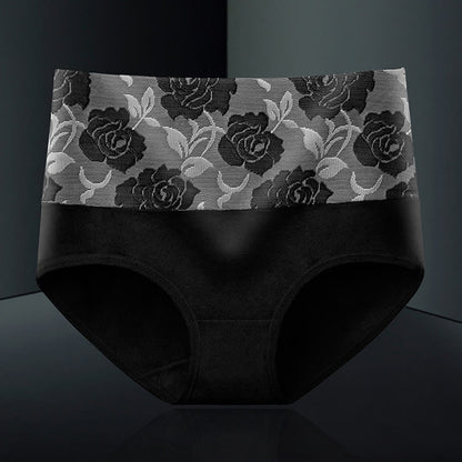 Plus Size Exquisite Printing Panty(4 Packs)