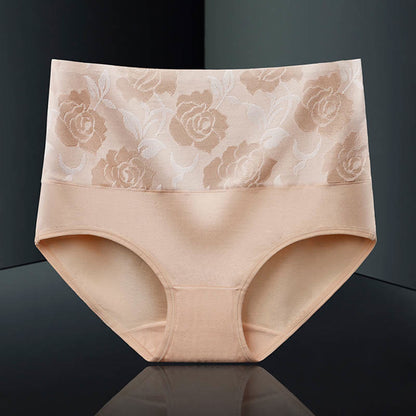 Exquisite Printing Panty(4 Packs) - Apricot - 5XL - image 4