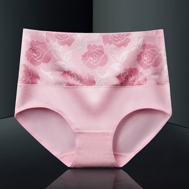 Exquisite Printing Panty(4 Packs) - Pink - 5XL - image 7