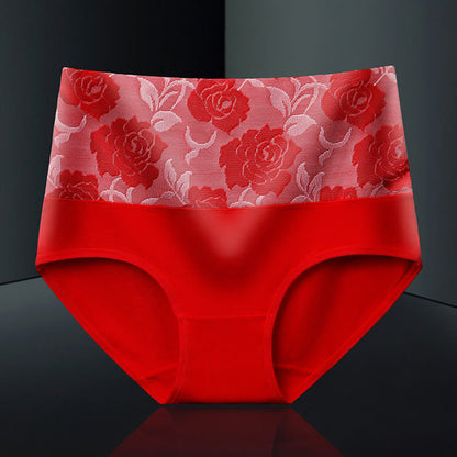 Plus Size Exquisite Printing Panty(4 Packs)